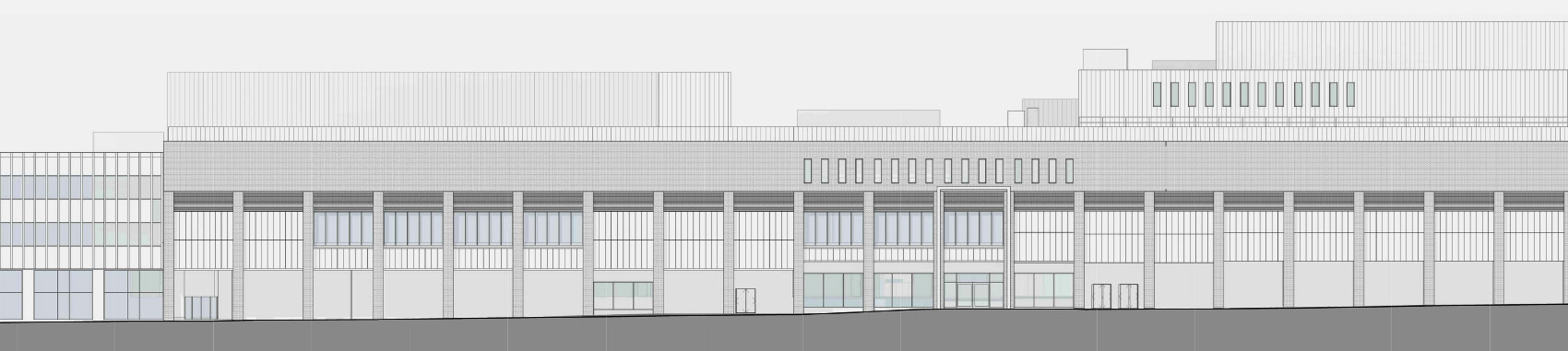 Existing Blackett Street Elevation