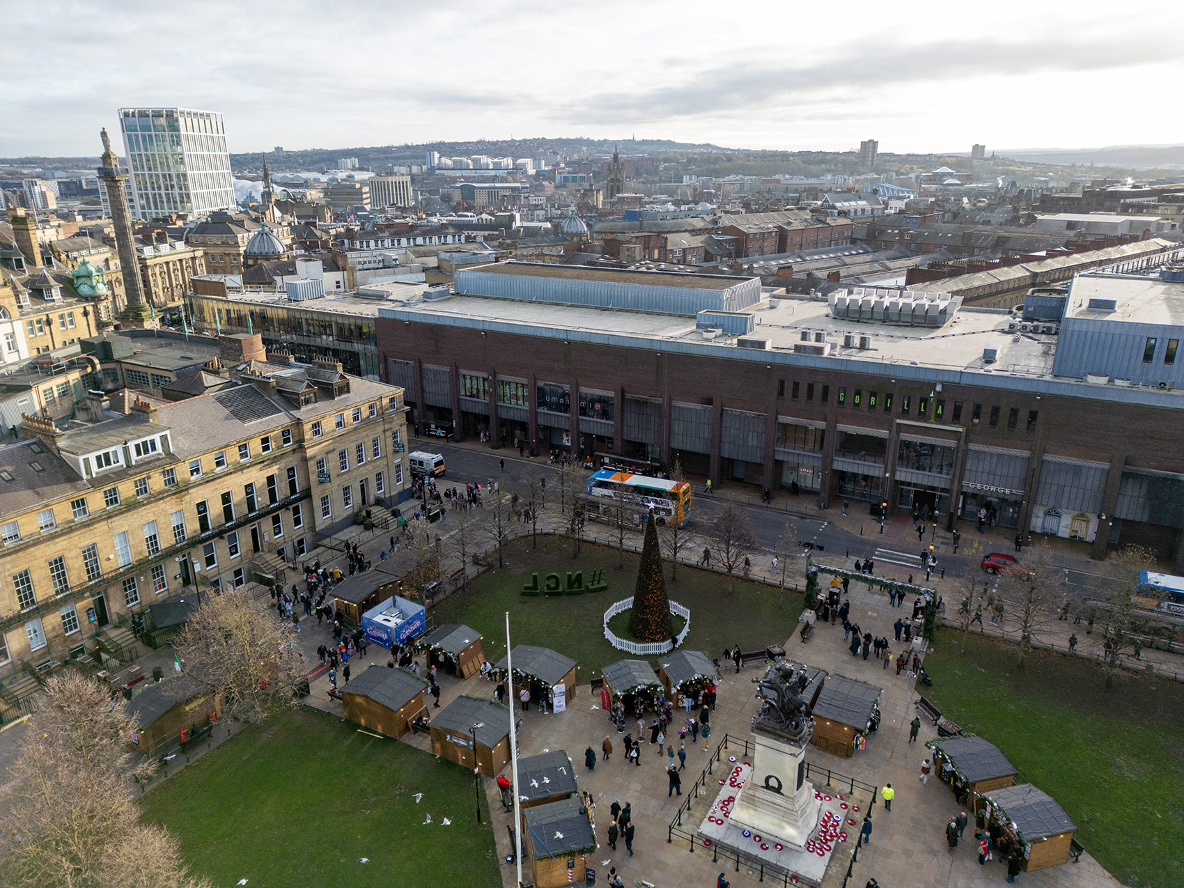 Aerial photograph of Building B